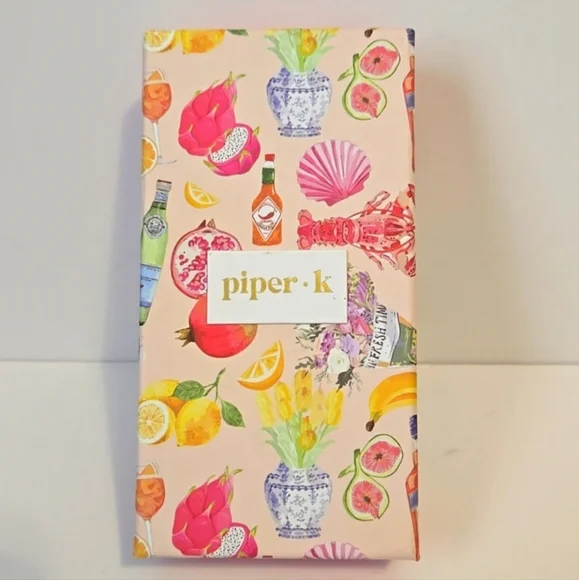 Piper K Pink Striped Espresso Martini Key Chain 🍸 - Picture 2 of 2